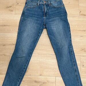 Express Women's Skinny Jeans in Deep Blue